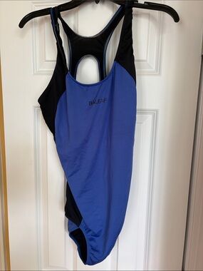 Baleaf Blue and Black Racerback Training Swimsuit